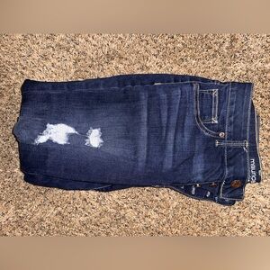 Maurices Indigo Denim Jeans with Distressed Accents